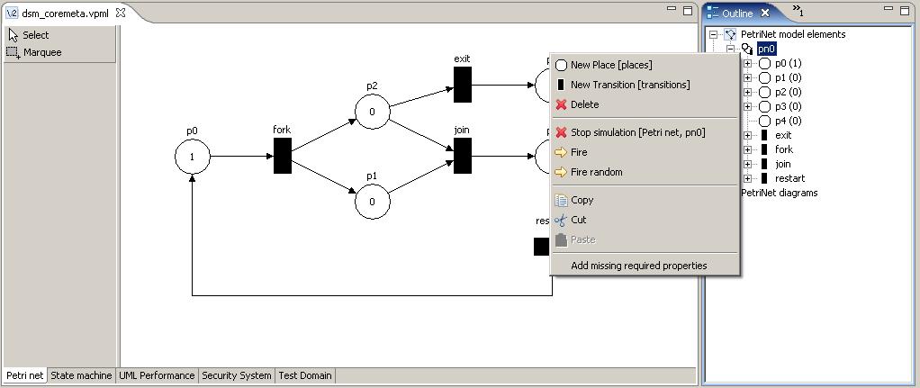 5.1. SIMPLE EXAMPLE: PETRI NETS 103 the later does not try to interpret the elements of the returned list (in the example case that is the TransitionList argument of the GetFireableTransitions rule)