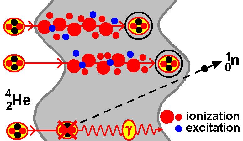 Interactions of alpha-particles Nuclear reaction Module