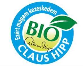 Bio tanúsítvány- HiPP Bio logó Bio előírás szabályozza a termesztés módját, a kezelések szereit.