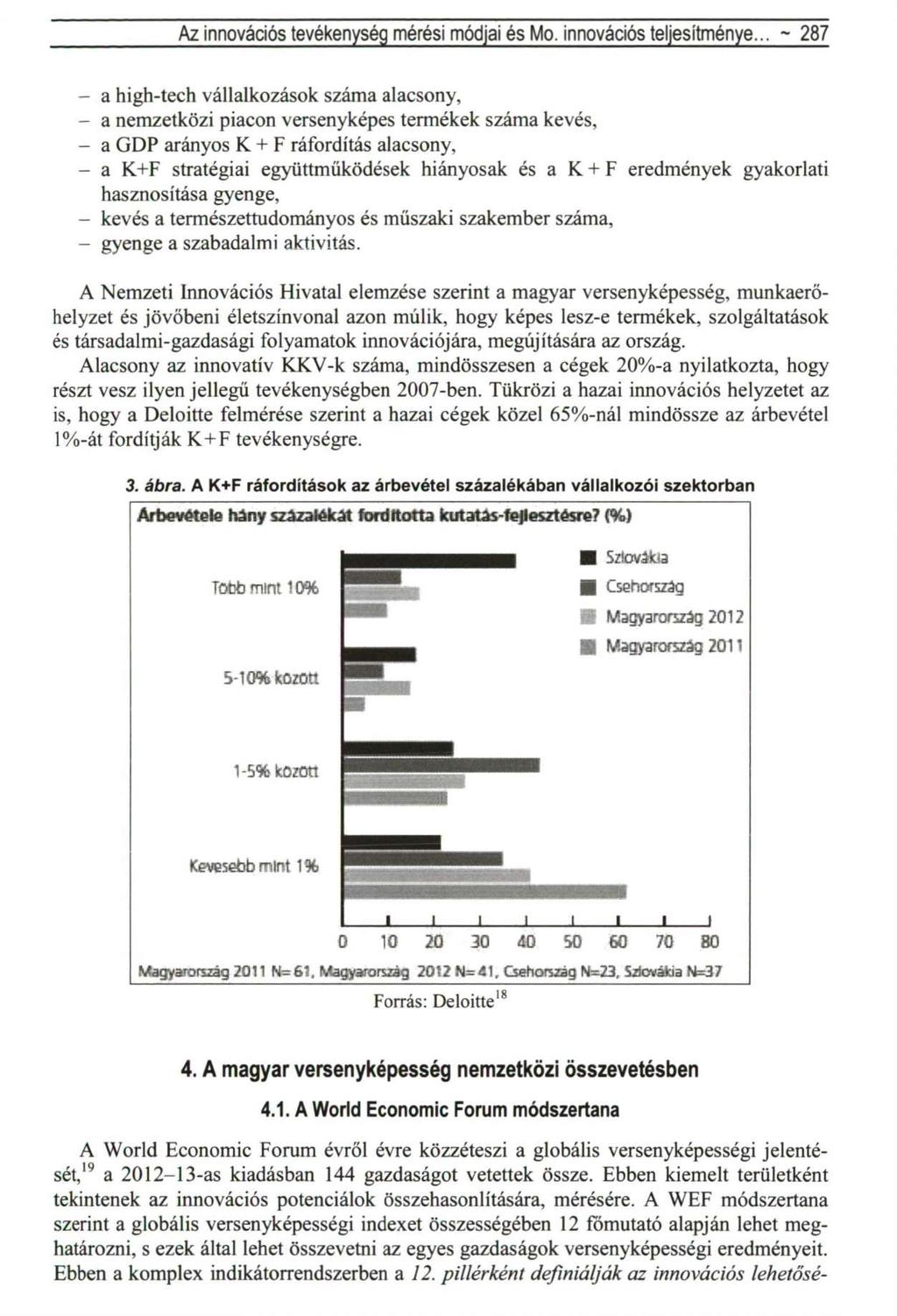 Az innovációs tevékenység mérési módjai és Mo. innovációs teljesítménye.
