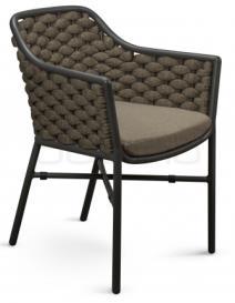 DL MIAMI Alumínium szerkezetű, design kültéri karfás szék.