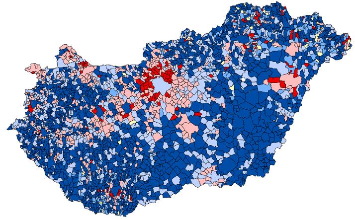 Népességdinamika és társadalmi szerkezet 9 népessége csökkent.