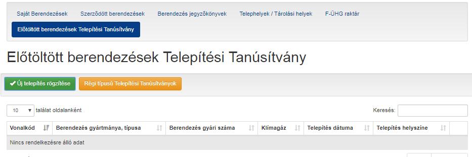 II.2. Képesített személy teendői a Telepítési Tanúsítvánnyal Miután az eladott berendezés Telepítési Tanúsítványán a I.