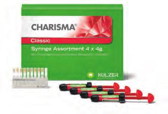 Fényrekötő kompozitok és bondrendszerek Charisma Classic (Kulzer) Fényrekötő mikrohybrid kompozit tömőanyag, melynek a neve mindent elárul: a Charisma Classic annak a Charisma tömőanyagnak az új