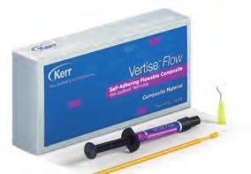 Fényrekötő kompozitok és bondrendszerek Vertise Flow (Kerr) Az első integrált adhezívvel rendelkező folyékony hibrid kompozit.