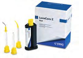 Fényrekötő kompozitok és bondrendszerek LuxaCore Z-Dual (DMG) Cirkon-oxid tartalmú prémium csonkfelépítő anyag. Minden más anyagnál jobban közelíti a dentin természetes tulajdonságait.