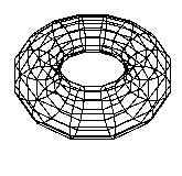 3D geometriai formák drótvázas megjelenítése (OpenGL) void glutwiretorus(gldouble innerradius,gldouble outerradius, GLint nsides, GLint rings); innerradius: a