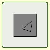 Egyetlen metsző vagy tartalmazott poligon (háttér + pásztázással poligon) 3. Egyetlen tartalmazó poligon (rajz a poligon színével) 4.