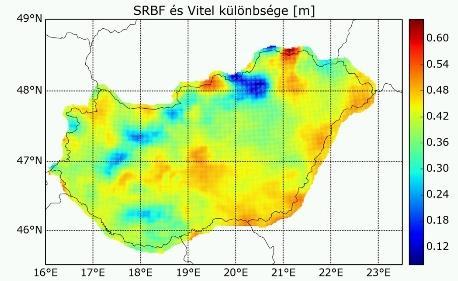 Legújabb geoidmodell Legújabb geoidmodell és az EHT2014/VITEL2014