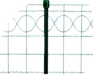 DÍSZKERÍTÉSEK JARDINET drótvastagság: 2,2/3,2mm szemméret: 150 x 90mm felületkezelés: műanyaggal bevont