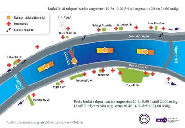 Szent István teret valamint a Hercegprímás utca József Attila utca és Arany János utca közötti szakaszát lezárják. A körmenet a Zrínyi utca Október 6.