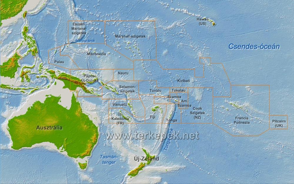 Tuvalu: 26 km 2, 10.000 lakos 4 kis sziget, 5 atoll 4.
