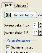 β a vonatkozás egenes meredeksége j ( αβ ) j ε = µ + α + β + + log *log log *log *log Parameter Estmates (Wardlawp3.sta) Level of Column Param. Std.Err 03.3750 0.7778 standard 3.0000 0.7778 3 3.385.