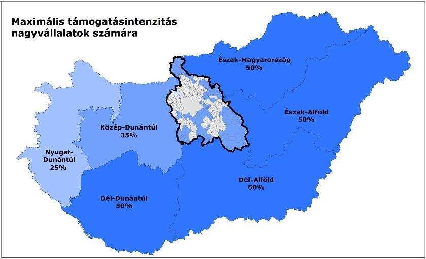 - regionális támogatási térkép Mikro- és kisvállalkozási