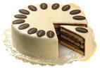 ŐRSÉG Vanilla white chocolate loose ganache on pumpkinseed oil and almond sponge cake sheet with raspberry jelly and pumpkin-seed pralines GYÜMÖLCSÖS