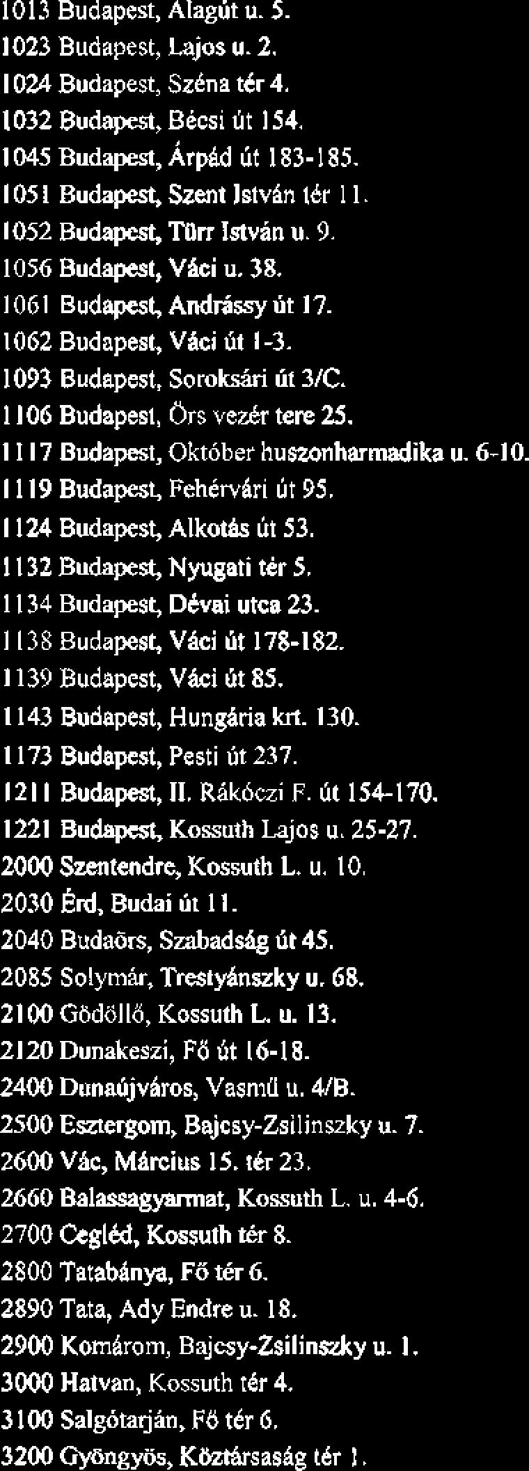 A Kotvenyek brtdkesltkse jegyzcsi eljhhs kerethben torten& az AlaptAj6koztatdban b a jelen pontbarl lehk szerint. JegyzEst az alabb megjelolt hrtkkesitksi helyelren szemklyesen lehet benyhjtani.