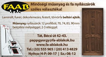 2018. augusztus 10. SZAKEMBEREK, SZOLGÁLTATÓK 13 ABLAK SPECIALISTA RÉGI ABLAKAIT rendberakjuk bontás nélkül! hõtechnikai mechanikai felújítás! Ingyenes felmérés!