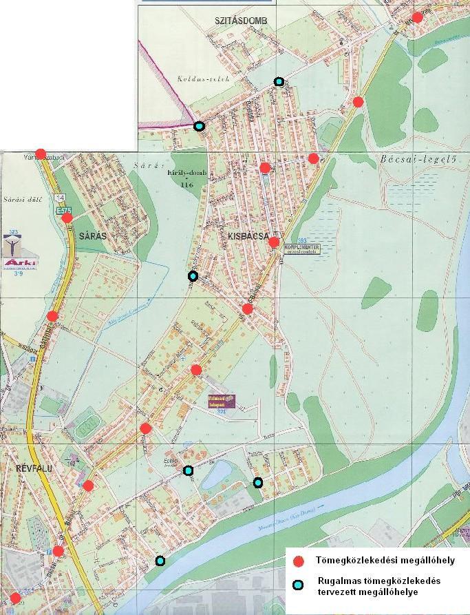 Bácsa és Viziváros területén javasolt
