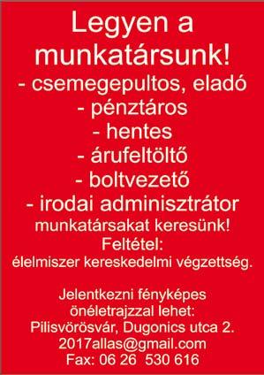 Állásbörze Jelentkezésekor tüntesse fel a Szuperinfó 4 reklámújságot és a facebook megjelenésünket. 2017. május 26. VILLANYSZereLŐ A Rosenberg Hungária Kft.