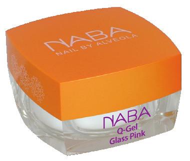 910 Ft NA611212 NABA Q-gel Glass Pink üvegszálas pink építő zselé, 15 ml