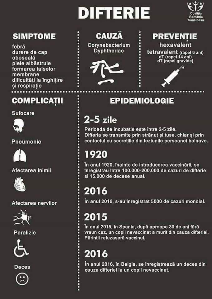 DIFTÉRIA/TORGYÍK láz fejfájás fáradtság kékes bőr álhártya kialakulása nyelési és légzési nehézségek Corynebacterium Dyphtheriae hexavalens tetravalens oltás (6 éves korban megismételt) dt (14 éves