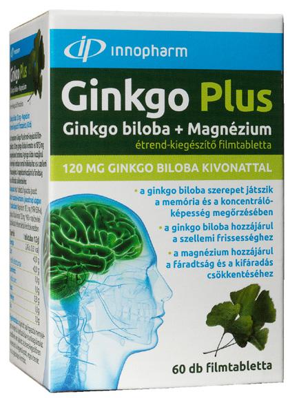 Több mint 20 éve a fogyasztók bizalmában. A ginkgo biloba szerepet játszik a memória és a koncentrálóképesség megőrzésében. A ginkgo biloba hozzájárul a szellemi frissességhez.