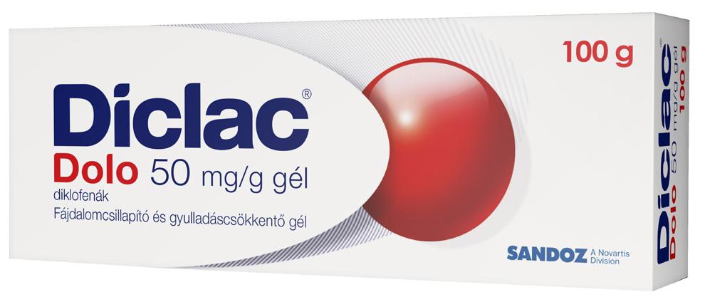 hu Diclac Dolo 50 mg/g gél, 100 g A Diclac Dolo magas diklofenák hatóanyag-tartalmú fájdalomcsillapító és gyulladáscsökkentő gél.