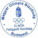 (2) A Magyar Olimpiai Bizottság nemzetközi bélyegzője: (3) A