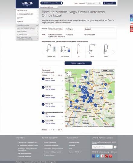 itt találhatja meg a legközelebbi konyhai bemutatótermet. Írja be városának nevét, postai irányítószámát, a kiválasztott terméket a keresőnégyzetbe, és válassza ki GROHE partnerét.