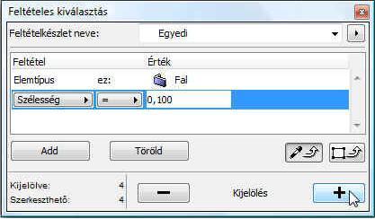 Másoljuk át a Földszint falait az Alapozás szintjére. Ezt a Szerkesztés / Mozgatás / Elemek módosítása szintenként menü párbeszédablakban tehetjük meg.