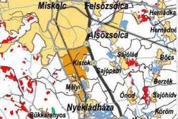 (V.5.) sz. rendeletben megállapított térségi övezeti szabályai: 3.1.