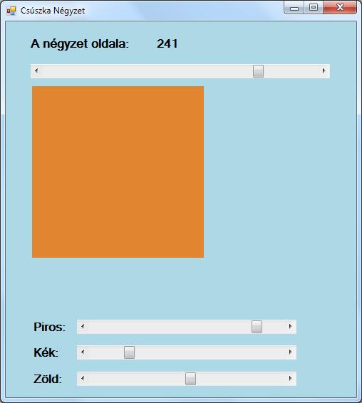 29 / 191 2013.11.04. 8:03 private void Bt_Fel_Click(object sender, EventArgs e) if (Top - meretezo > 0) Top -= meretezo; else Top = 0; Bt_Fel.Visible = Bt_Fel_T.Visible = false; Bt_Le.