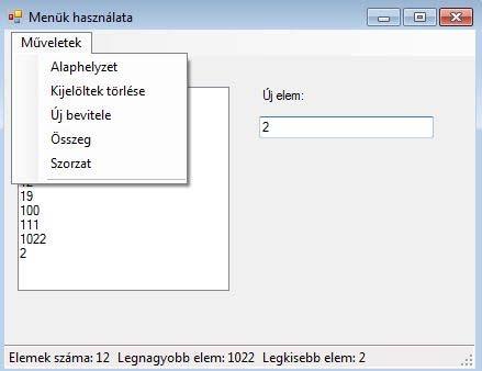 Ugyanezek az ikonok jelenjenek meg egy eszköztáron is, ahonnan szintén elindítható legyen minden művelet. 18.24. ábra. Három szám átlagai ikonokkal. 18.25. feladat (Véletlen számok szint: 3).