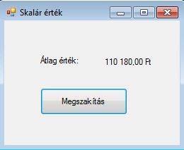 65 / 191 2013.11.04. 8:03 19.8. forráskód. public Form1() InitializeComponent(); sconn = new SqlConnection(ConnSt); scomm = sconn.createcommand(); scomm.