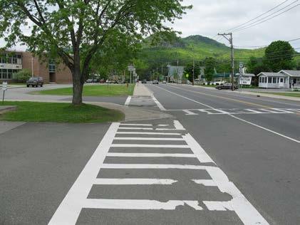 Moderate High # of Curb Cuts: 0 Residential 9 Non-residential Density of Curb Cuts: 42 per mile Notes: There is a significant amount of pedestrian traffic between the county complex and the shopping