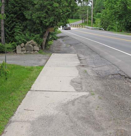 Moderate High # of Curb Cuts: 5 Residential 0 Non-residential Density of Curb Cuts: 63 per mile Notes: This segment of sidewalk ends mid-block.