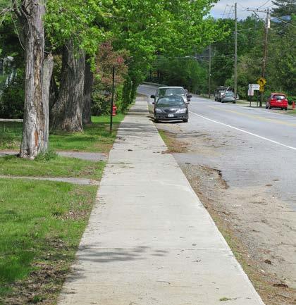 of Curb Cuts: 4 Residential 1 Non-residential Density of Curb Cuts: 48 per mile Notes: There is no crosswalk at Evans St.
