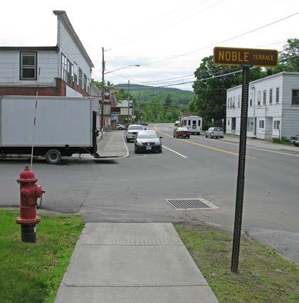 Intersection: Water St/Noble Ter ID #: F Type: T-intersection 4-way intersection Driveway/service road crossing Other Signals: Vehicles only Vehicles & pedestrians None Signs: Yes Partial No