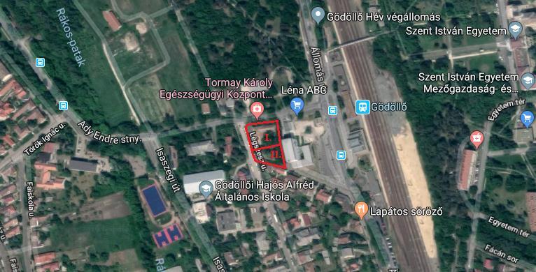 Általános tájékoztató Az ingatlanok a település D-i városrészén, a Városközpont és az