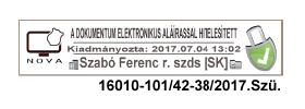 - 9 - a) A dokumentum személyes elektronikus aláírással hitelesített szöveget; b) az aláírás dátumát (év, hó, nap, óra, perc pontossággal); c) az elektronikus aláírást létrehozó személy vezeték és