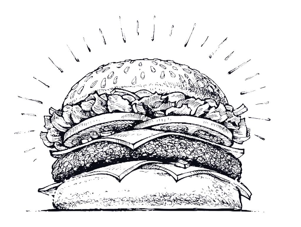 Duplasajtos burger marhahúspogácsa, zöldségek, pirított hagyma, dupla cheddar sajt Double Cheeseburger - beef patty, vegetables, fried onion, double Cheddar cheese 1 090 Ft Pokolburger