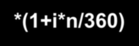 Egyszerű kamatszámítás t n = t 0 *(1+i*n/360) t n : a betét felvételekor kapott összeg; t 0 : az elhelyezett
