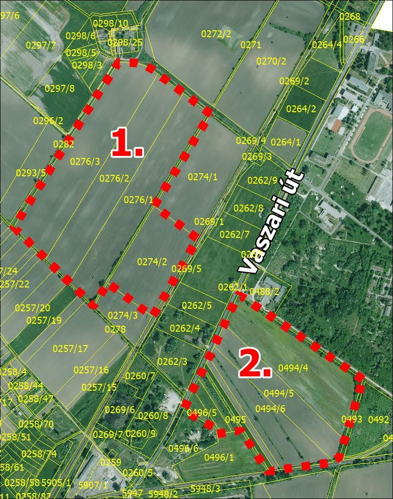 1. VIZSGÁLATOK 1.1. Városrendezés A tervezési terület elhelyezkedése, a módosítás célja, indoka A HÉSZ módosítással érintett terület Pápa város közigazgatási területének északi külterületi részén helyezkedik el.