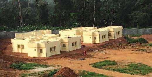 construction du Poste de Contrôle Unique Frontalier à Ntam entre le Cameroun et le Congo (PCUF) comprend essentiellement : des bâtiments administratifs d une superficie totale de 2 240 m²; Huit (8)