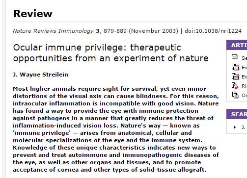 However, in immune privileged sites, tissue grafts can survive for extended periods of time without rejection occurring.