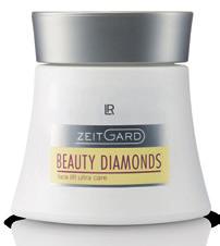 Beauty Diamonds ránctalanító arcápoló krém 30 ml Feltöltő hatás Csökkenti a ráncok megjelenését Intenzíven ápolja és kényezteti a bőrt Bőröregedés-csökkentő arcápoló termék, mely intenzíven ápolja és