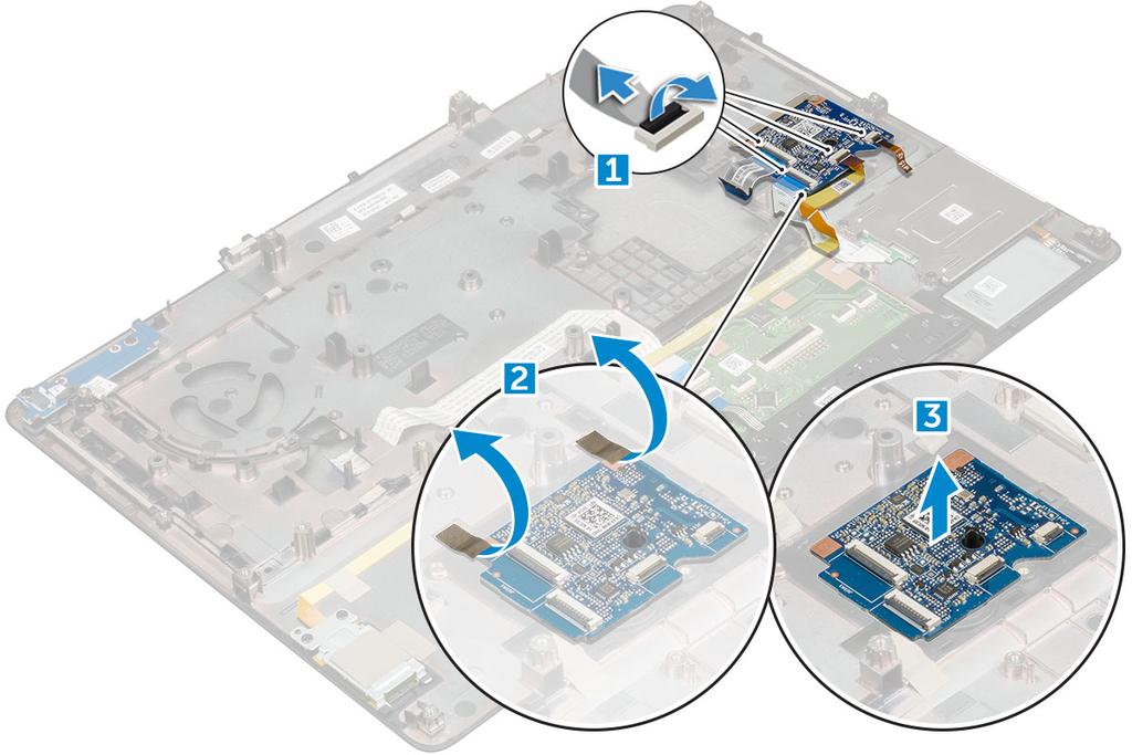 Az USB panel eltávolítása 1 Kövesse a Mielőtt elkezdene dolgozni a számítógép belsejében című fejezet utasításait.