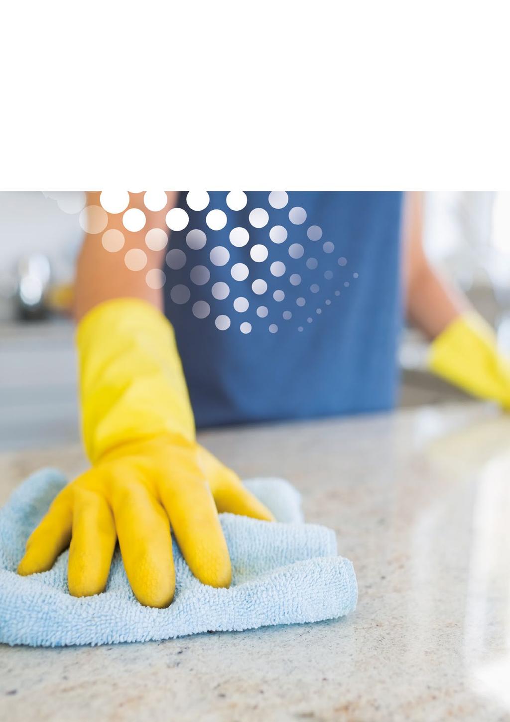 A hatékony tisztítás feltétele a megfelelően kiválasztott, felület specifikus tisztítószer alkalmazása.