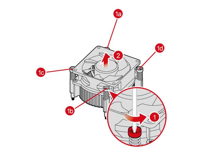 54. ábra A hűtőborda és a ventilátor szerelvény kiszerelése 55. ábra A hűtőborda és a ventilátorszerelvény beszerelése 5.