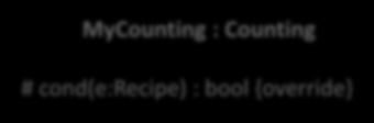 1. megoldás kezdete main pr : MyCounting enor : SeqInFileEnumerator<Recipe> ( input.txt ) pr.addenumerator(&enor) pr.